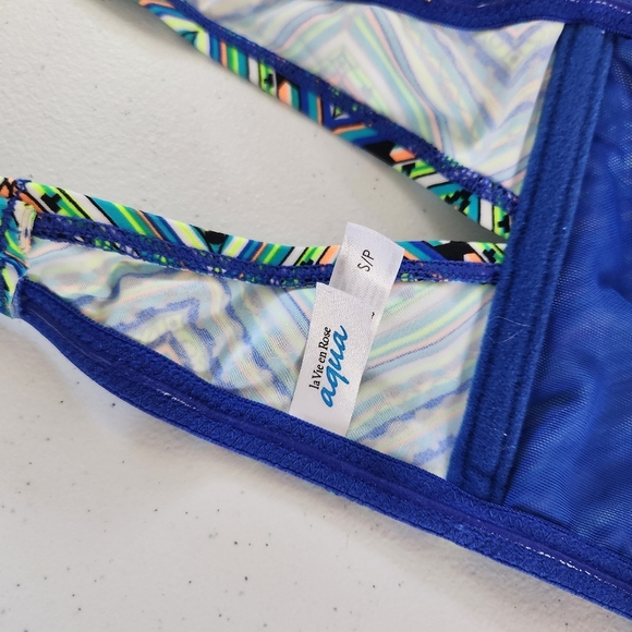 La Vie En Rose Aerie Underwire Bikini Swim Suit 2 Piece Boho Size Small Swimsuit - Picture 9 of 10